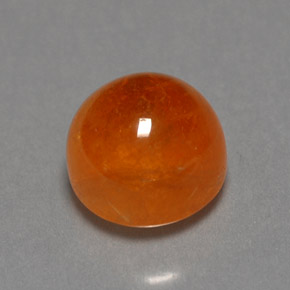 Granate espesartita naranja natural de 2,87 ct, transparente, transparente / translúcido