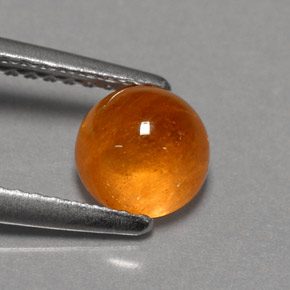 Granate espesartita naranja natural de 1,70 ct, transparente, transparente / translúcido