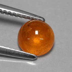 Hilo de espesartita Naranja natural de 1.73 ct, Transparente, Transparente / Translúcido