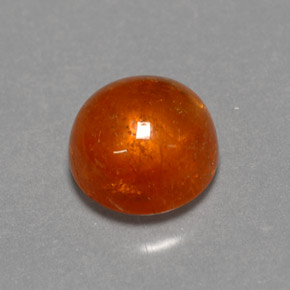 Granate espesartita naranja natural de 2,17 ct, transparente, transparente / translúcido