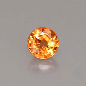 Hilo de espesartita Naranja natural de 1.01 ct, Corte Redondo, VS