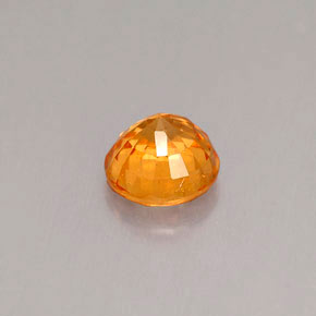 Hilo de espesartita Naranja natural de 1.01 ct, Corte Redondo, VS