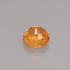 Granate espesartita naranja natural de 1,19 ct, corte redondo, VS