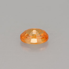 Granate espesartita naranja natural de 0,73 ct, corte óvalo, VS-SI