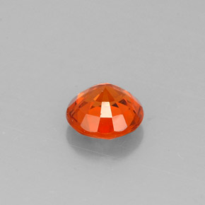 Hilo de espesartita Naranja mandarina natural de 0.83 ct, Corte Redondo, VS