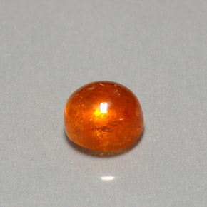 Granate espesartita naranja natural de 2,47 ct, transparente, transparente / translúcido