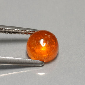 Granate espesartita naranja natural de 2,47 ct, transparente, transparente / translúcido