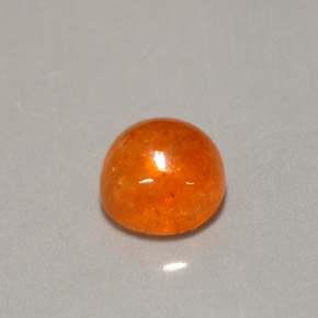 Granate espesartita naranja natural de 2,37 ct, transparente, transparente / translúcido