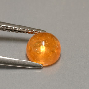 Hilo de espesartita Naranja natural de 2.30 ct, Transparente, Transparente / Translúcido