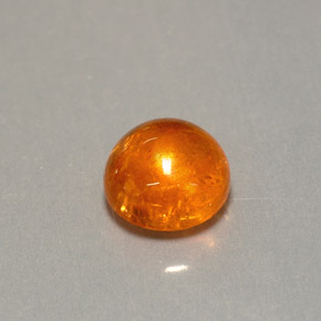 Granate espesartita naranja natural de 2,32 ct, transparente, transparente / translúcido