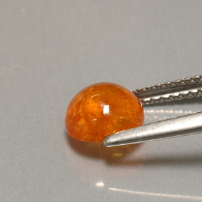 Granate espesartita naranja natural de 2,32 ct, transparente, transparente / translúcido