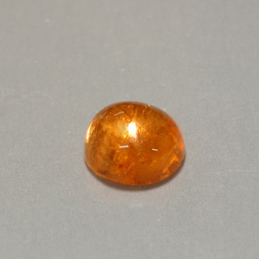 Hilo de espesartita Naranja natural de 2.04 ct, Transparente, Transparente / Translúcido