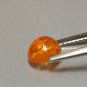 Hilo de espesartita Naranja natural de 2.04 ct, Transparente, Transparente / Translúcido