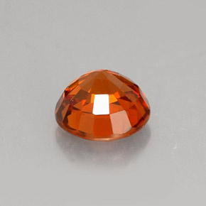 Granate espesartita naranja natural de 1,06 ct, corte redondo, VS