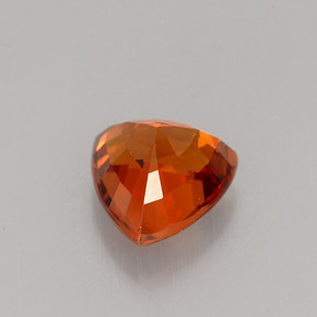 Granate espesartita naranja natural de 1,55 ct, trillón, VS
