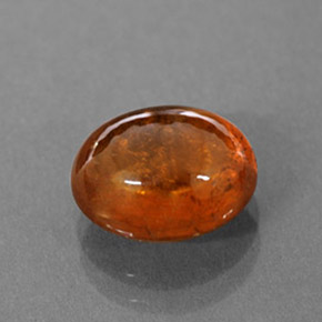 Granate espesartita naranja natural de 3,66 ct, transparente, transparente / translúcido