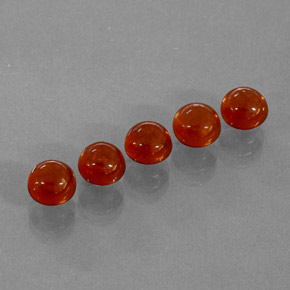 Gemas de granate espesartita naranja natural de  ct, transparente, transparente / translúcido