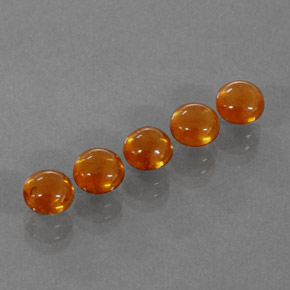 Gemas de granate espesartita naranja natural de  ct, transparente, transparente / translúcido