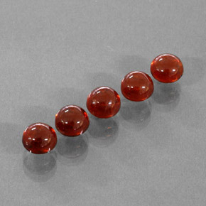 Gemas de granate espesartita naranja natural de  ct, transparente, transparente / translúcido