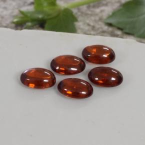 Gemas de granate espesartita naranja natural de 4,97 ct, transparente, transparente / translúcido