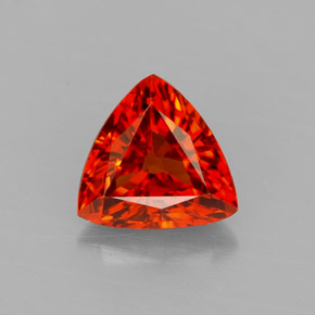 Granate espesartita naranja natural de 1,17 ct, trillón, VVS