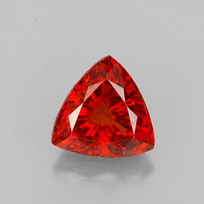 Granate espesartita naranja natural de 1,39 ct, trillón, VS