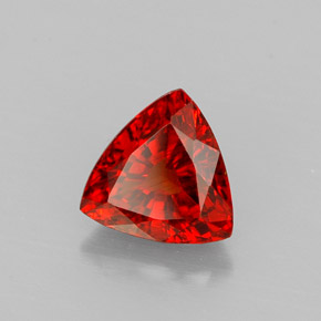 Granate espesartita naranja natural de 1,39 ct, trillón, VS