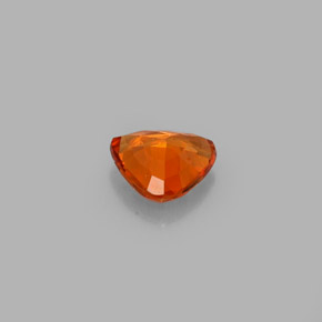 Granate espesartita naranja natural de 0,56 ct, trillón, VVS