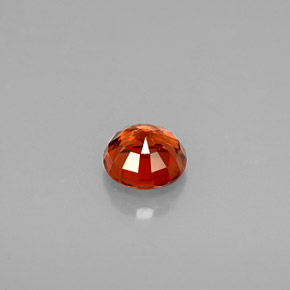 Granate espesartita naranja natural de 0,75 ct, corte redondo, VVS-VS