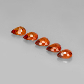 Gemas de granate espesartita naranja natural de  ct, en forma de pera, VVS-VS