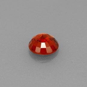 Granate espesartita naranja natural de 0,65 ct, corte redondo, VVS-VS