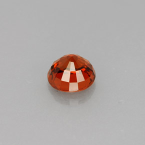 Granate espesartita naranja natural de 0,72 ct, corte redondo, VVS-VS