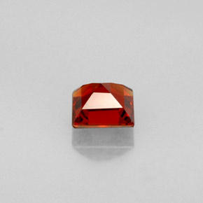 Granate espesartita naranja natural de 0,34 ct, cuadrado, VVS-VS