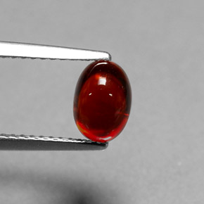 Hilo de espesartita Naranja rojizo natural de 1.87 ct, Corte Óvalo, Translúcido