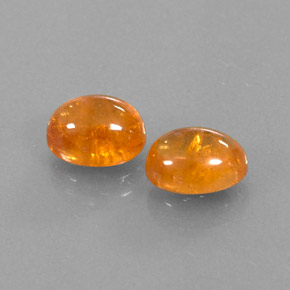 Gemas de granate espesartita naranja natural de  ct, transparente, transparente / translúcido