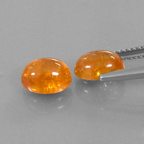 Gemas de granate espesartita naranja natural de  ct, transparente, transparente / translúcido