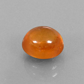 Granate espesartita naranja natural de 3,16 ct, transparente, transparente / translúcido