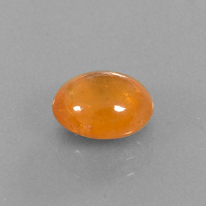 Granate espesartita naranja natural de 3,18 ct, transparente, transparente / translúcido