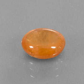 Granate espesartita naranja natural de 2,92 ct, transparente, transparente / translúcido