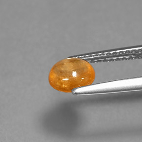 Granate espesartita naranja natural de 1,01 ct, transparente, transparente / translúcido