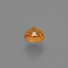 Granate espesartita naranja natural de 0,67 ct, corte redondo, SI