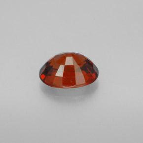 Granate espesartita naranja natural de 3,61 ct, corte óvalo, VS