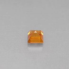 Granate espesartita naranja natural de 0,39 ct, cuadrado, VS