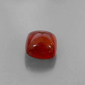 Hilo de espesartita Naranja natural de 5.59 ct, Transparente, Transparente / Translúcido