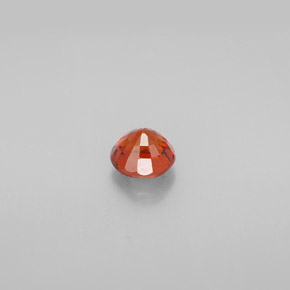 Granate espesartita naranja natural de 0,85 ct, corte redondo, VVS-VS
