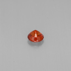 Granate espesartita naranja natural de 0,74 ct, corte redondo, VVS-VS