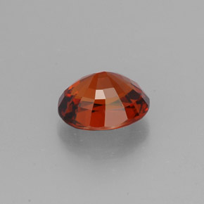 Granate espesartita naranja natural de 2,43 ct, corte óvalo, VVS-VS