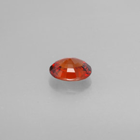 Granate espesartita naranja natural de 1,74 ct, corte óvalo, VVS