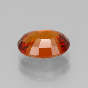 Granate espesartita naranja natural de 1,80 ct, corte óvalo, VVS-VS