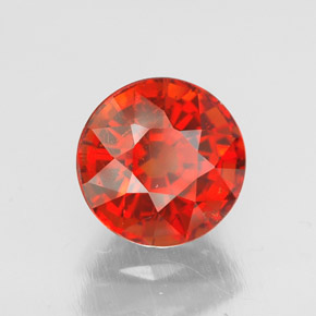 Hilo de espesartita Naranja rojizo natural de 2.23 ct, Corte Redondo, VS